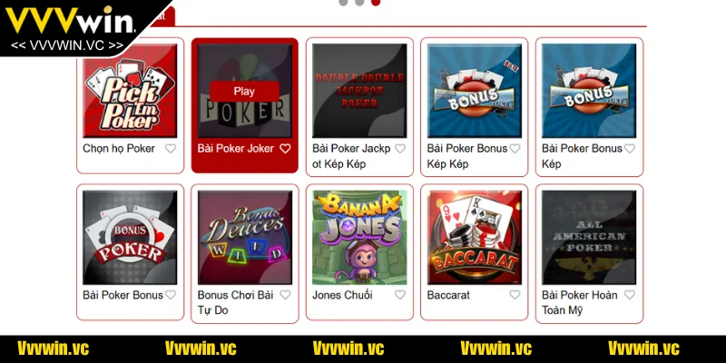 Game bài Poker có nhiều phiên bản và cách chơi khác nhau