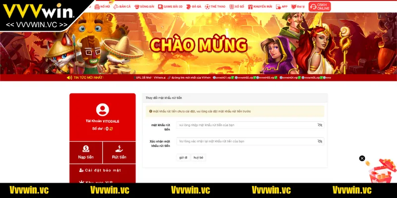 Tổng hợp các quy định cấp thiết để người dùng thực hiện rút tiền VVVWIN online